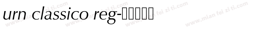 urn classico reg字体转换